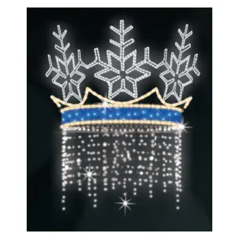 Vánoční světelný řetěz Polamp POL-1720 - 3D dekorace - Ozdoba sloupů - 145 x 85 cm