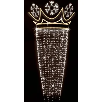 Vánoční světelný řetěz Polamp POL-1743 - 3D dekorace - Ozdoba sloupů - 300 x 100 cm