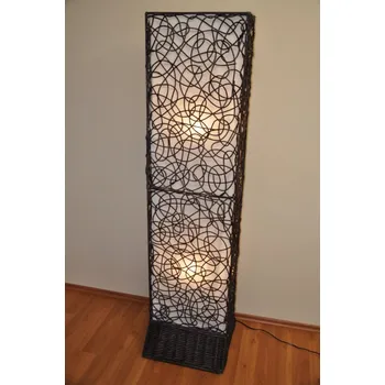 Stojací lampa Nábytek PEGAS Lampa ratanová vysoká