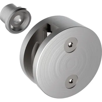 Zábradlí Hahn Steel Držák skla jednostranný, mimoosový, oblý