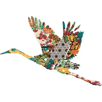 ZUTY Malování podle čísel - ČÁP S ORNAMENTY Rozměr: 40x50 cm, Rámování: bez rámu a bez vypnutí plátna