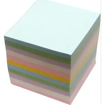 Samolepící bloček Kostka lepená barevná 9x9x9