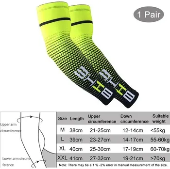 Rybářské oblečení Rukáv elastický - ochrana proti UV, odvod potu - M-XXL - B Zelená,XL