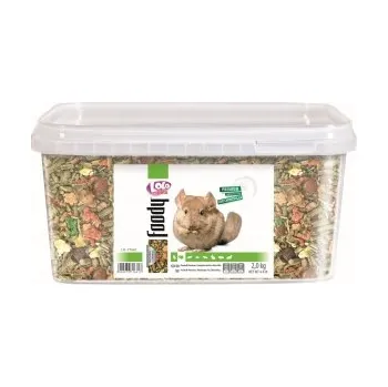 Krmivo pro hlodavce LOLO BASIC kompletní krmivo pro činčily 3l-2kg kyblík