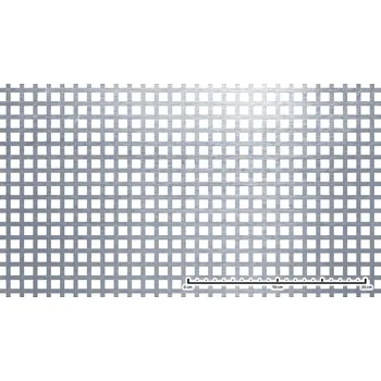 Plech Děrovaný plech Qg 10/15x1,5 nerez 1x2 m