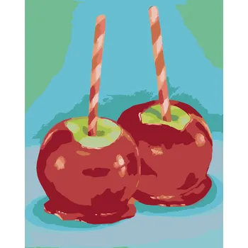 ZUTY Malování podle čísel - MÁČENÉ JABLKO (MYROSLAVA VOLOSCHUK) Rozměr: 80x100 cm, Rámování: vypnuté plátno na rám