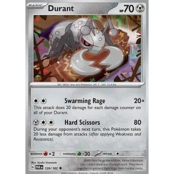 Volný čas Pokémon PAR 129/182 Durant - Paradox Rift Stav: Near Mint, Verze: NORMAL