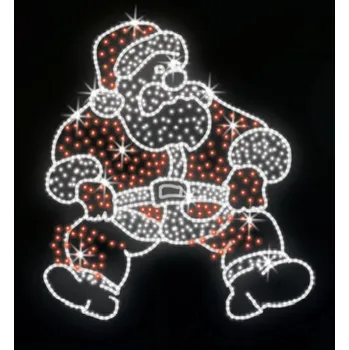 Vánoční světelný řetěz Polamp POL-1115 - 2D dekorace - Santa - 150 x 150 cm