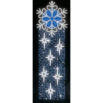 Vánoční světelný řetěz Polamp POL-1232 - 2D dekorace - Ozdoba sloupů - 400 x 150 cm