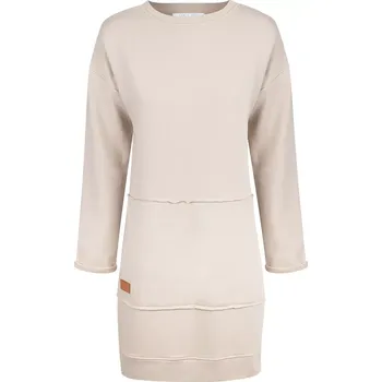 Dámská mikina Dámská tepláková mikina LOWLY BEIGE - MILOBEXS