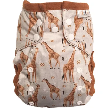 Plenkové kalhoty Breberky Kapsová plenka (M) - Žirafa PAT