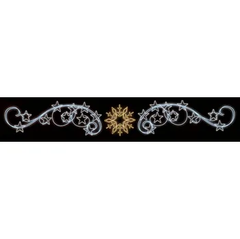 Vánoční světelný řetěz Polamp POL-1328 - 2D dekorace - Převisy - 120 x 750 cm