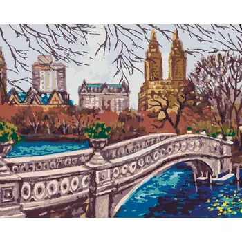 ZUTY Malování podle čísel - NEW YORK CENTRAL PARK_I Rozměr: 40x50 cm, Rámování: bez rámu a bez vypnutí plátna