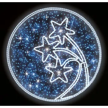 Vánoční světelný řetěz Polamp POL-0059 - 2D dekorace - Kruhová ozdoba - Ø100cm