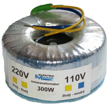 Měnič napětí Transformátor toroidní 230V/110V 300W (Transformátor toroidní 300W)