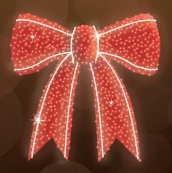 Vánoční světelný řetěz Polamp POL-0162M - 2D dekorace - Mašle - 230 x 200 x 8 cm