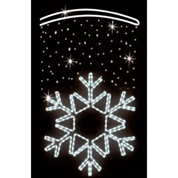 Vánoční světelný řetěz Polamp POL-1250 - 2D dekorace - Ozdoba sloupů - 170 x 100 cm