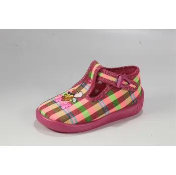 Dětská sportovní obuv RAWEKS Dětská domácí obuv s vyndávací koženou stelkou ULA 21 červená 26