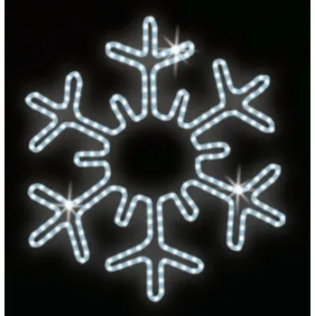 Vánoční světelný řetěz Polamp POL-0096 - 2D dekorace - Vločka - Ø75cm