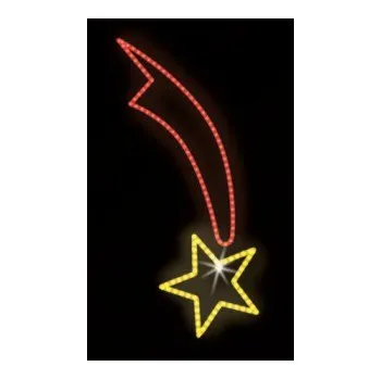 Vánoční světelný řetěz Polamp POL-0106 - 2D dekorace - Kometa - 120 x 70 cm