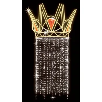 Vánoční světelný řetěz Polamp POL-1721 - 3D dekorace - Ozdoba sloupů - 320 x 170 cm