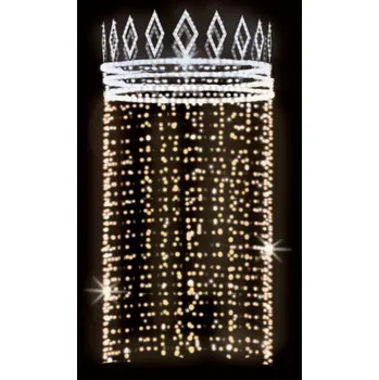 Vánoční světelný řetěz Polamp POL-0702 - 3D dekorace - Ozdoba sloupů - 200 x 80 cm