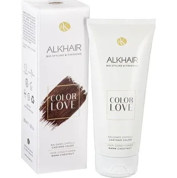Alkemilla Color Love Přírodní tónovací kondicionér pro barvené vlasy Teplý oříšek 200 ml