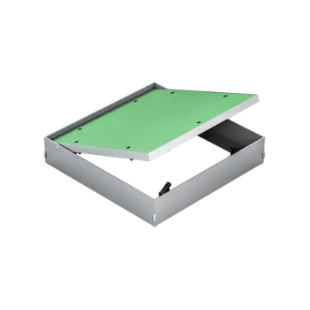 Revizní dvířka Revizní dvířka 12,5 GKBi US do zdiva pod obklad Velikost: 200x200, Barva desky: zelené, Použito: do zdiva