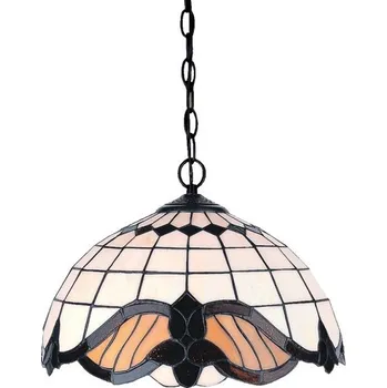 Prezent 92000146 závěsné stropní svítidlo Tiffany 2x60W|E27 + Sada inteligentní žárovky E14 s dálkovým ovladačem - RGB, WiZ