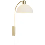 Nordlux Opálově bílé skleněné nástěnné světlo Ellen