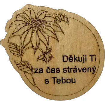 Vánoční ozdoba Poděkování - ozdoba na kolíčku