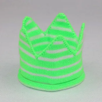 Čepice Pletená korunka na hlavu | dětská čepice - Zelená