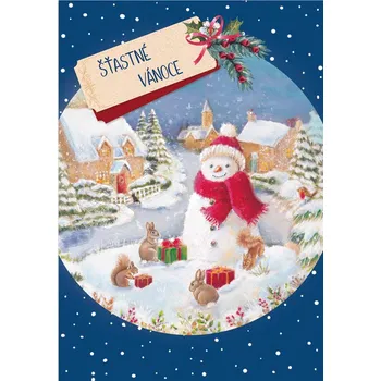 DITIPO Hrací přání Šťastné Vánoce Václav Neckář Štědrý den 224 x 157 mm