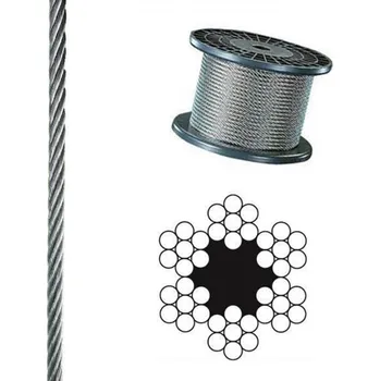 Lany EU SELECT Ocelové lano DIN 3055 6x7+FC 1,5mm 1,5 mm