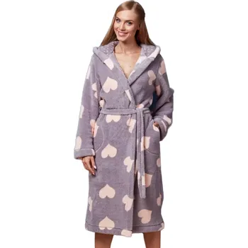 Dámské oblečení Dámský župan Kola long ametyst L&L