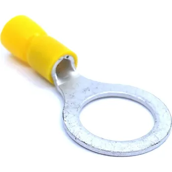 Kabelové oko Tracon electric Izolované Cu kabelová oka lisovací žluté 6mm2 / M6