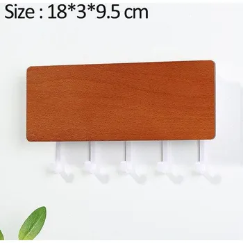 Věšák Věšák na klíče | organizér na zeď - Oranžová (bílý háček)