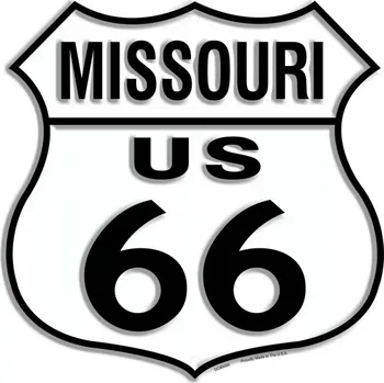 Plechová cedule PLECHOVÁ CEDULE ROUTE 66 MISSOURI SHIELD