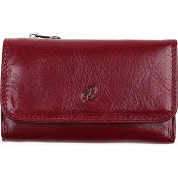 Peněženka Kožená peněženka Cosset 4510 Komodo tmavě červená
