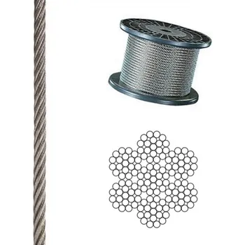 Lano EU SELECT Nerezové lanko AISI 316 7x19 10mm 10mm 50m