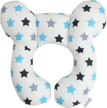 Dekorativní polštářek Polštářek za krk | podhlavníček do kočárku, styl medvídek - Hvězda