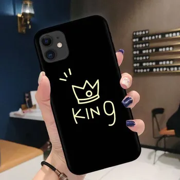 Pouzdro na mobilní telefon Obal na iPhone | silikonový obal na iPhone - malovaný zlatý King,11 pro Max