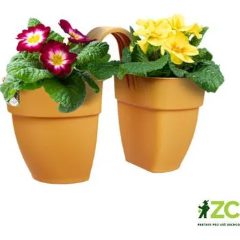 Obal na květináč Květináč Vibia Campana Flower Twin - honey yellow 21 cm