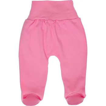 Dupačky Kojenecké bavlněné polodupačky - růžové 56