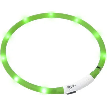 Obojek pro psa Karlie USB Visio Light zelený 70 cm