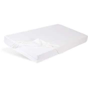 látková plena BabyMatex Nepromokavé Bamboo prostěradlo Baby Matex s gumou 60x120 cm, bílá