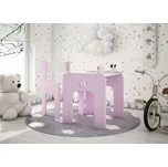 Stůl a židle hvězdička - růžová