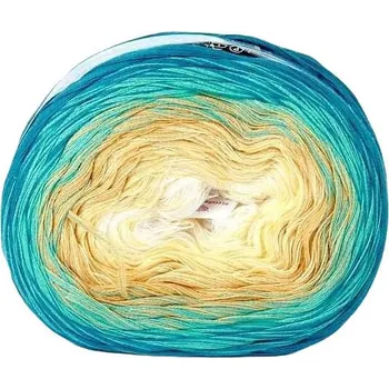 Příze ReTwisst Filars Soft Cake 9011 krémová, hořčicová, tyrkysová