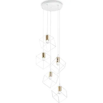 Závěsné svítidlo Ideal Lux Ice SP5 Bianco 237671 E27 5x60W IP20 50cm bílé