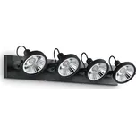 Bodové svítidlo Ideal Lux Glim PL4 Nero 200255 GU10 4x50W 65cm černé